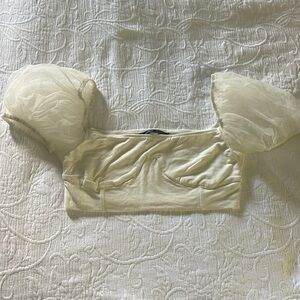 SHEIN White bandeau top